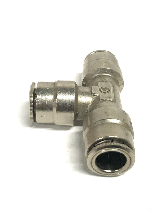 Unbranded 5/8 inch Stainless Steel Quick-Connect Union Tee Hose Fitting NOS