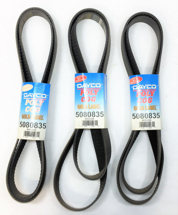 DAYCO POLY COG GOLD LABEL 5080835 [Lot of 3] NOS