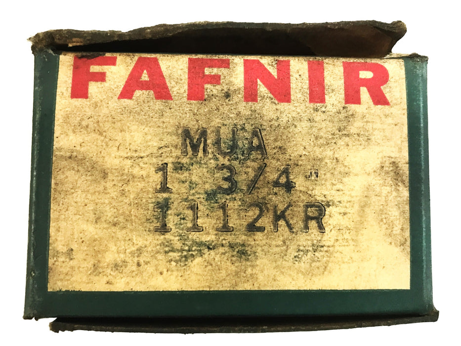 Fafnir MUA 1-3/4 inch Insert Bearing 1112KR-1-3/4 NOS