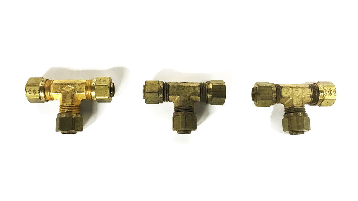 Imperial 1/2 inch Brass Compression Tee Fitting UF824-8B NOS