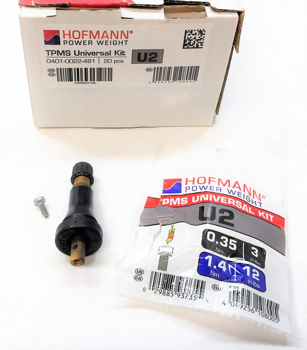 HOFMANN U2 Universal TPMS Metal Valve Service Kit (20pcs) 0401-0022-481 NOS