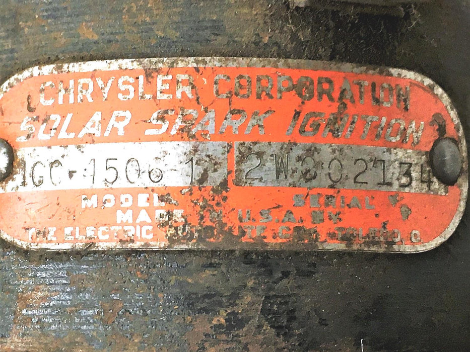 Chrysler Distributor IGC-4506-1 (2W22134) PARTS ONLY