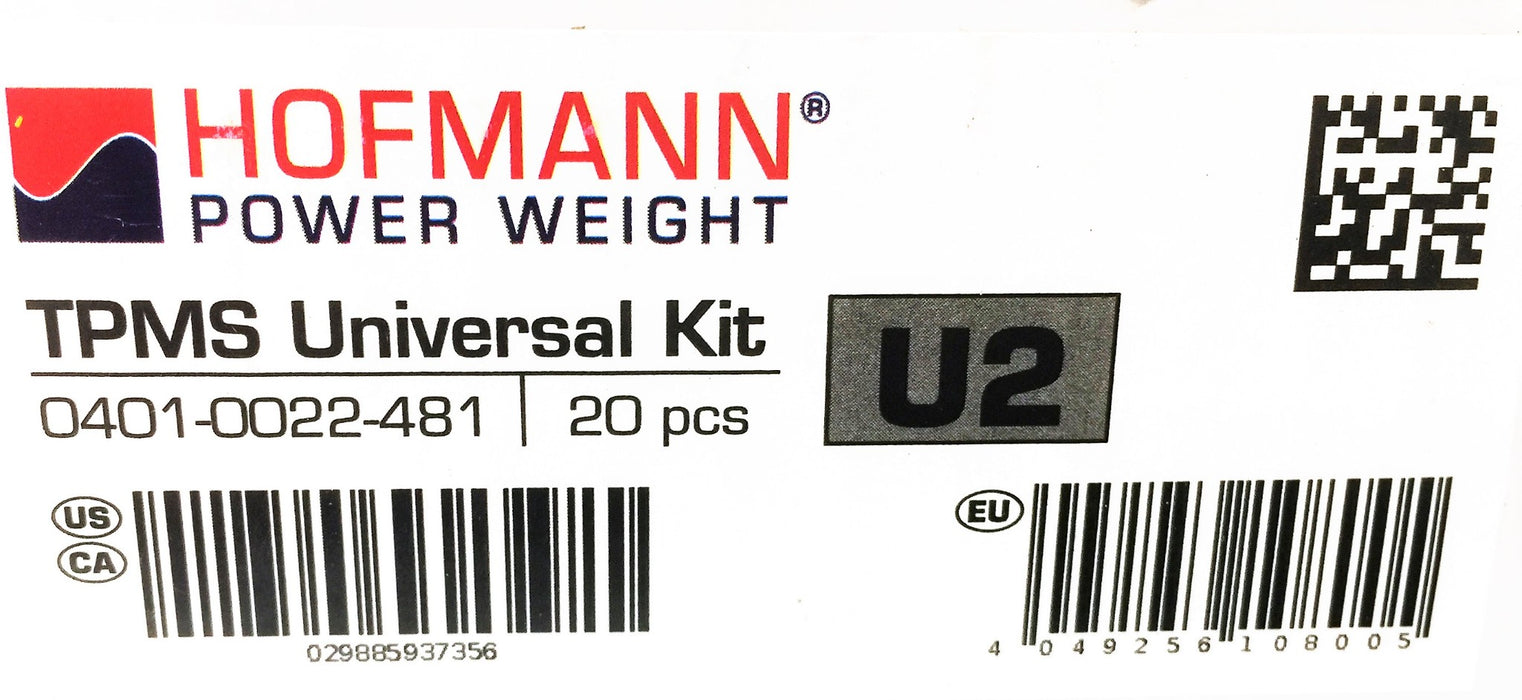 HOFMANN U2 Universal TPMS Metal Valve Service Kit (20pcs) 0401-0022-481 NOS
