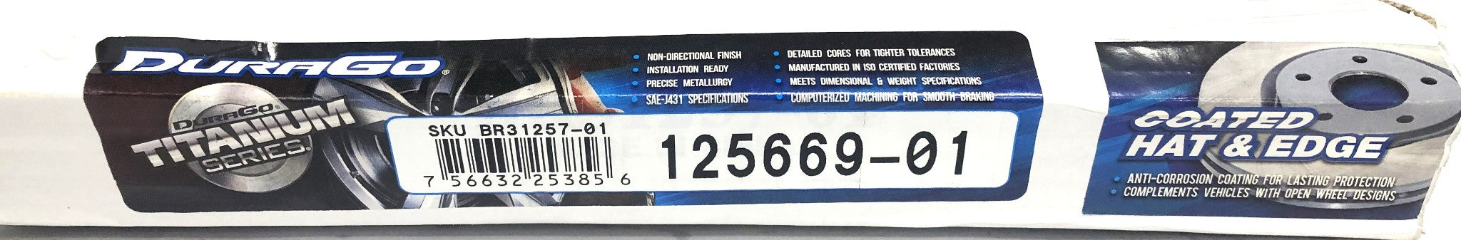 DuraGo Brake Disc Rotor BR31257-01 (125669-01) NOS