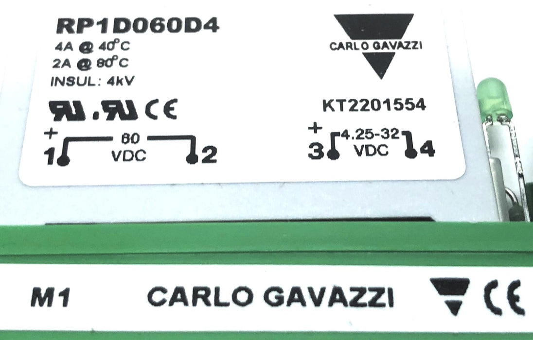 Carlo Gavazzi 60 VDC Solid State Relay RP1D060D4 NOS