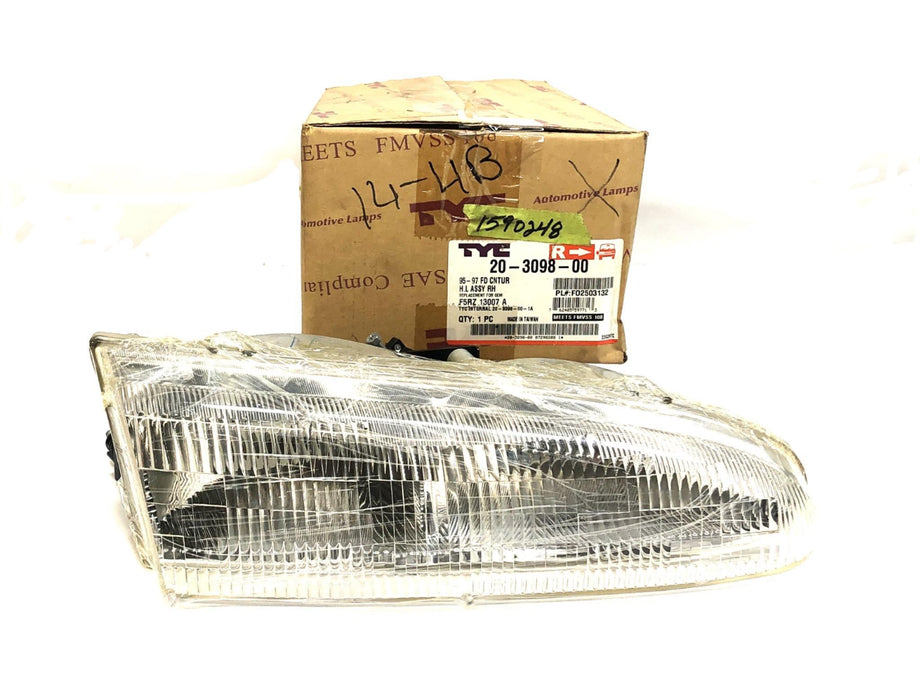 TYC Right/Passenger Side Head Light Assembly For 95-97 Ford Contour 20-3098R NOS