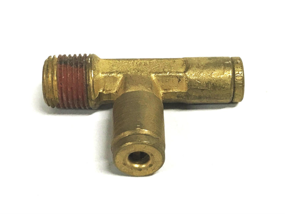 Unbranded Brass 1/8 inch Male x 1/8 inch Quick Connect Tee [Lot of 7] NOS