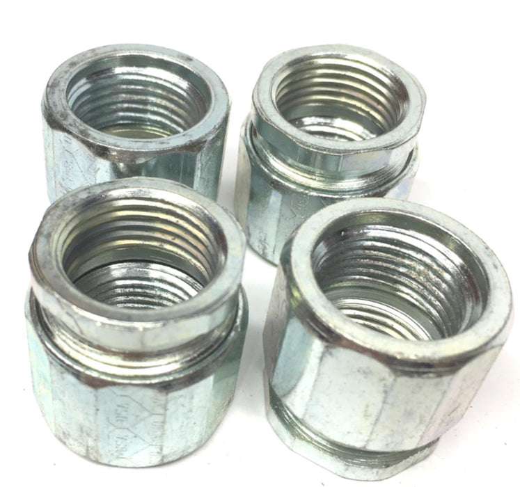 Thomas & Betts EK-401 Rigid Three-Piece Coupling, 1/2", Threaded, Steel LOT OF 4
