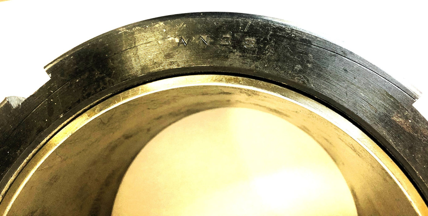 Unbranded Adapter Coupling With AN38 Lock Nut S38X6 15/16 (S-38) NOS