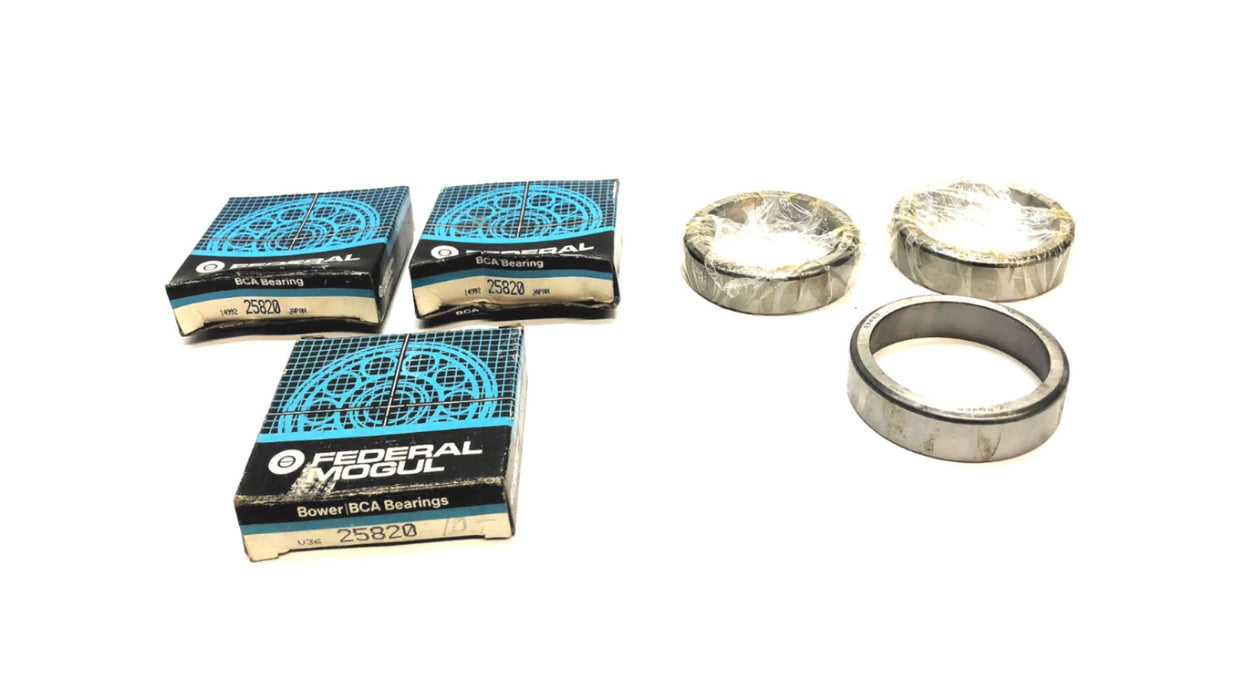 Federal-Mogul Bower Wheel Bearing Race 25820 [Lot of 3] NOS