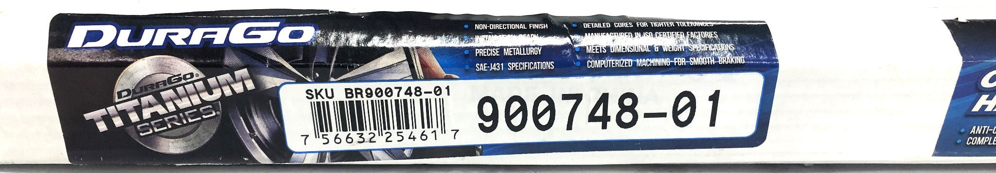 DuraGo Brake Disc Rotor BR900748-01 (900748-01) NOS