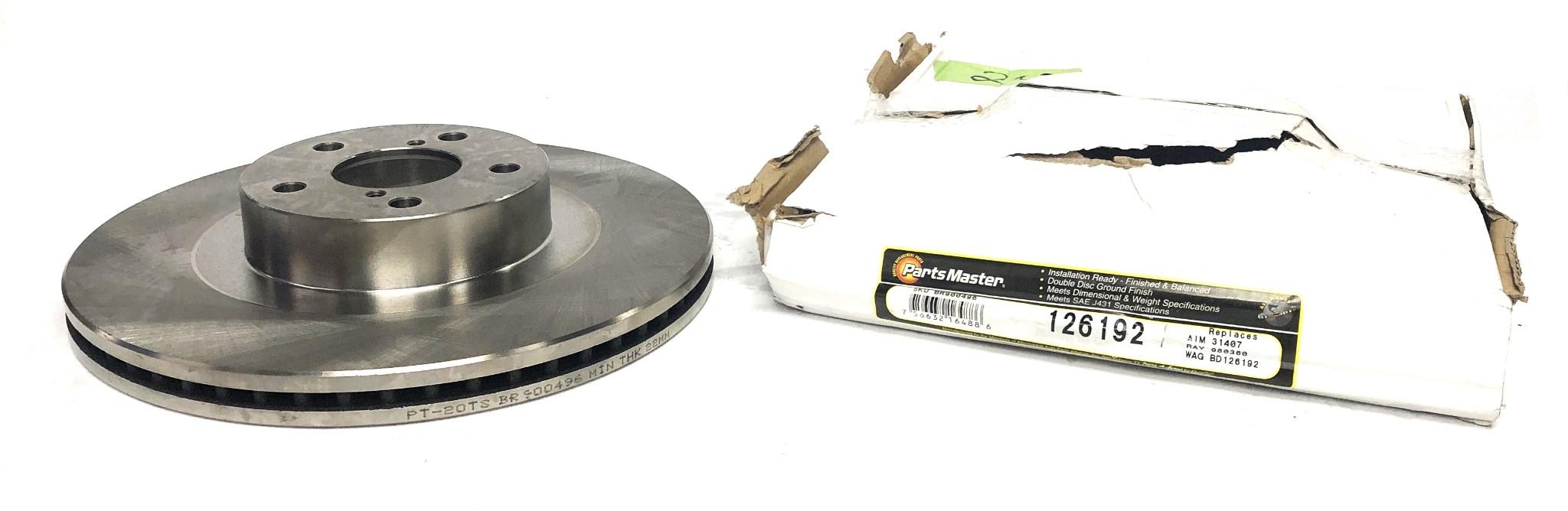 Parts Master Brake Disc Rotor BR900496 (126192) NOS