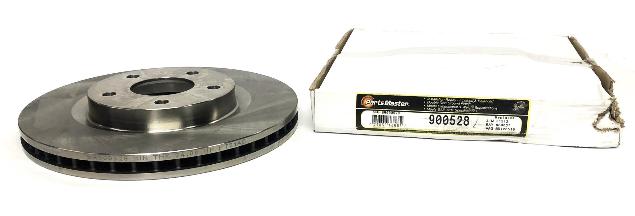 Parts Master Front disc Brake Rotor BR900528 (900528) NOS