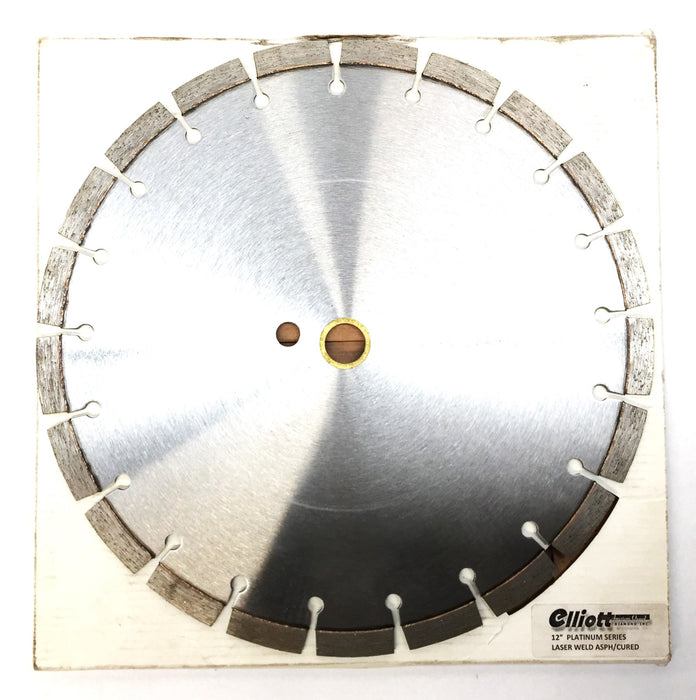 Elliot 12" x .125" with 3/4" Arbor Platinum Series Wet Diamond Sawblade NOS