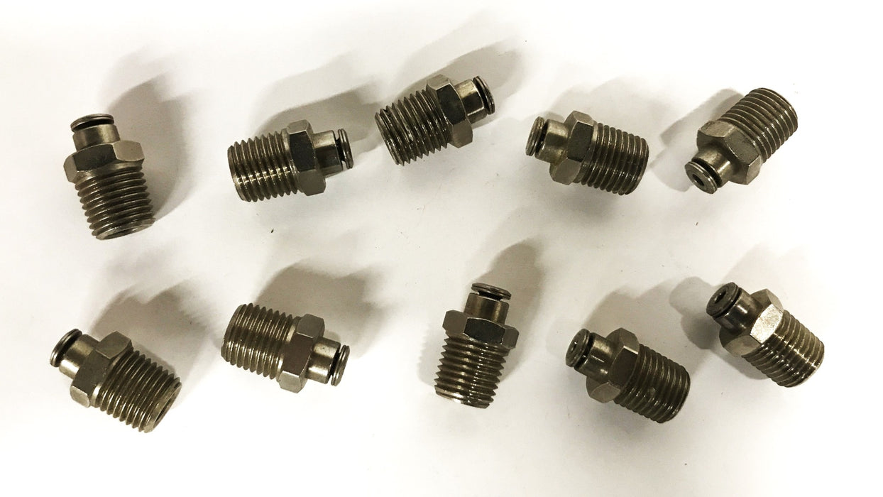 Unbranded 1/8 Quick Connect x 1/4 Male NPT [Lot of 10] NOS