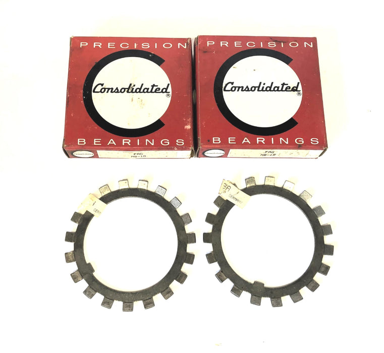 Consolidated FAG Lock Nut Washer MB-18 [Lot of 2] NOS
