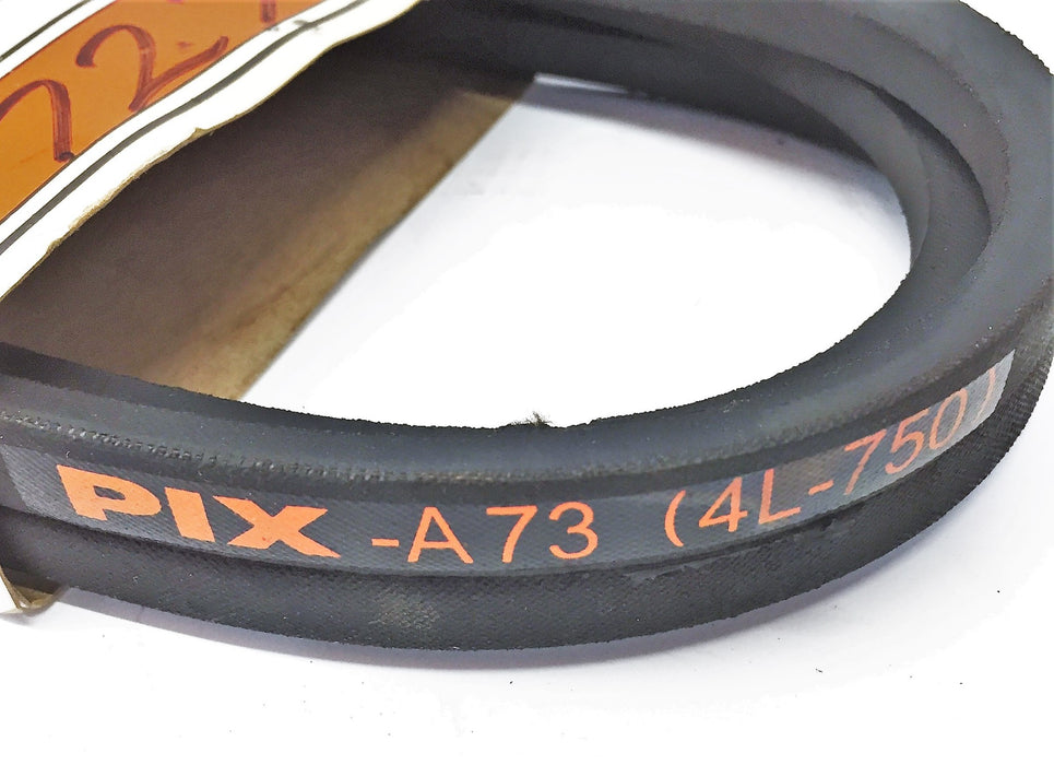 Pix 1/2" x 75" Classical V-Belt A73 (4L750) [Lot of 2] NOS