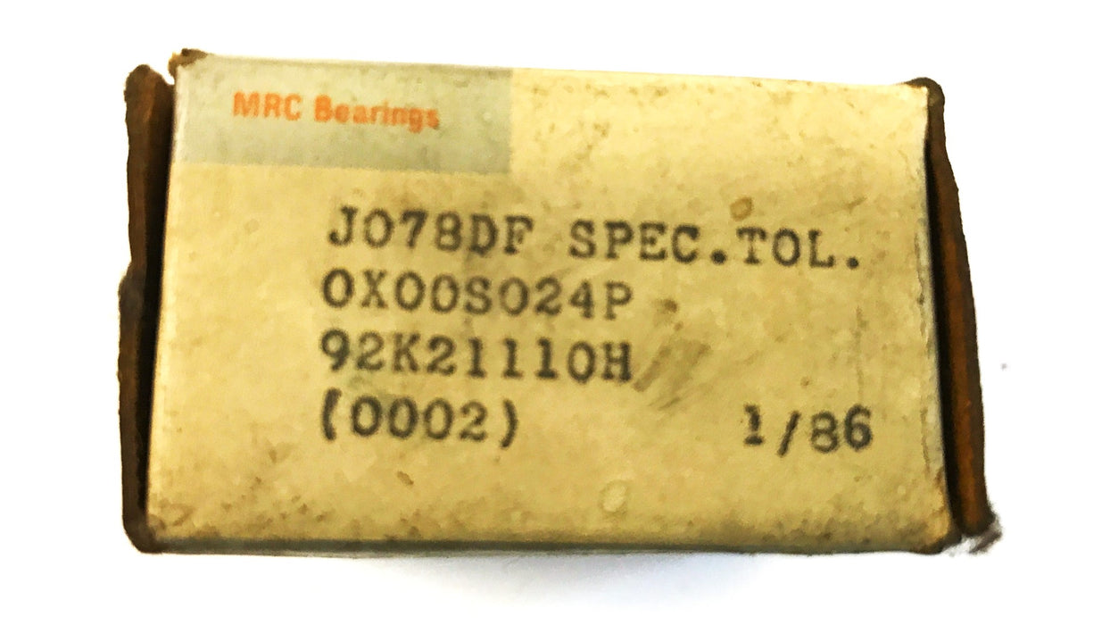 TRW/MRC Ball Crew Support Bearing J078DF NOS