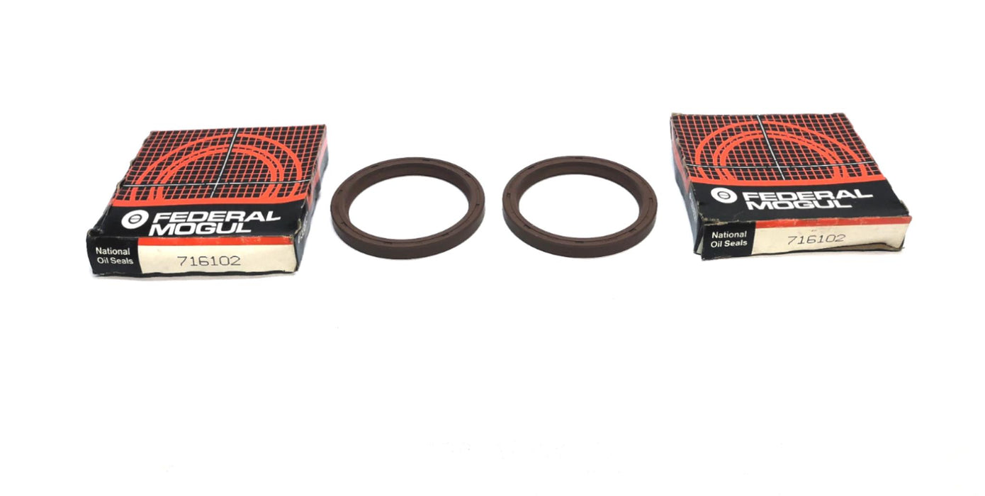 Federal-Mogul National Engine Crankshaft Seal 716102 [Lot of 2] NOS