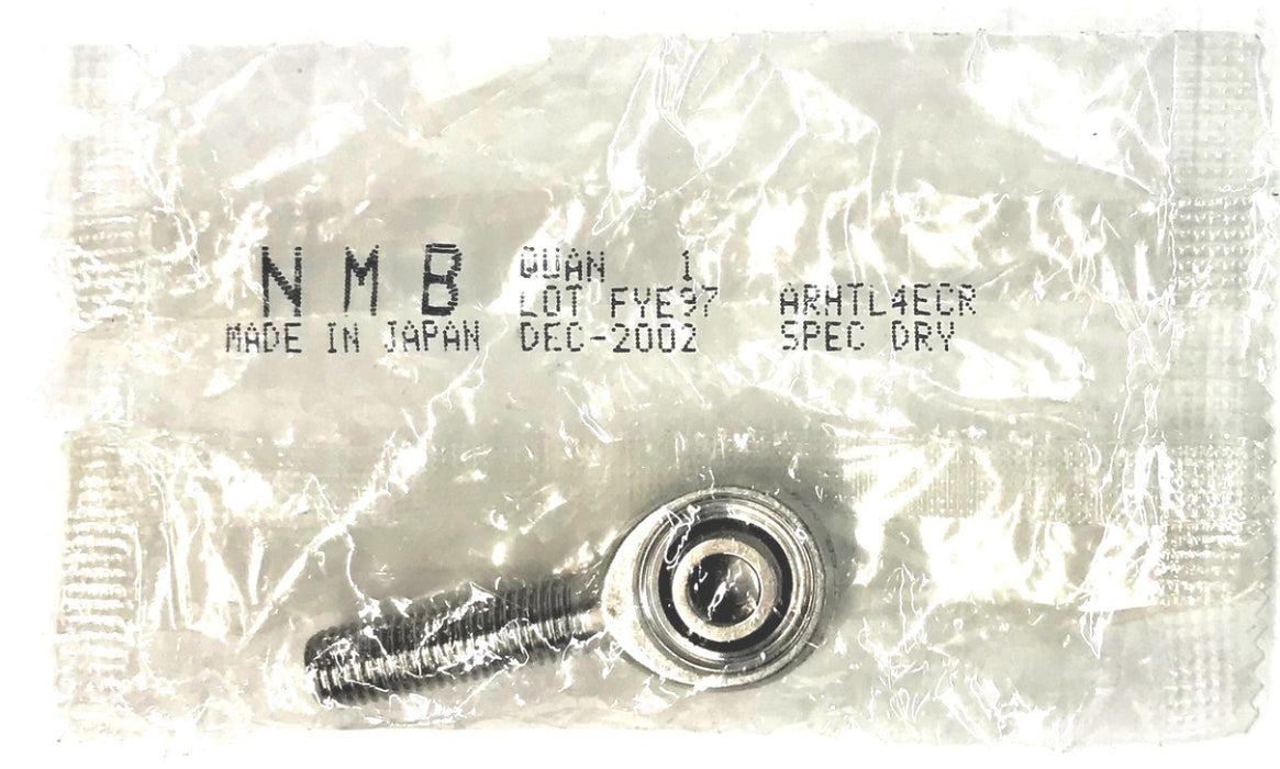NMB BEARING 1/4" BORE 5/16-24 THREAD ROD END ARHTL4ECR(FYE970) NOS