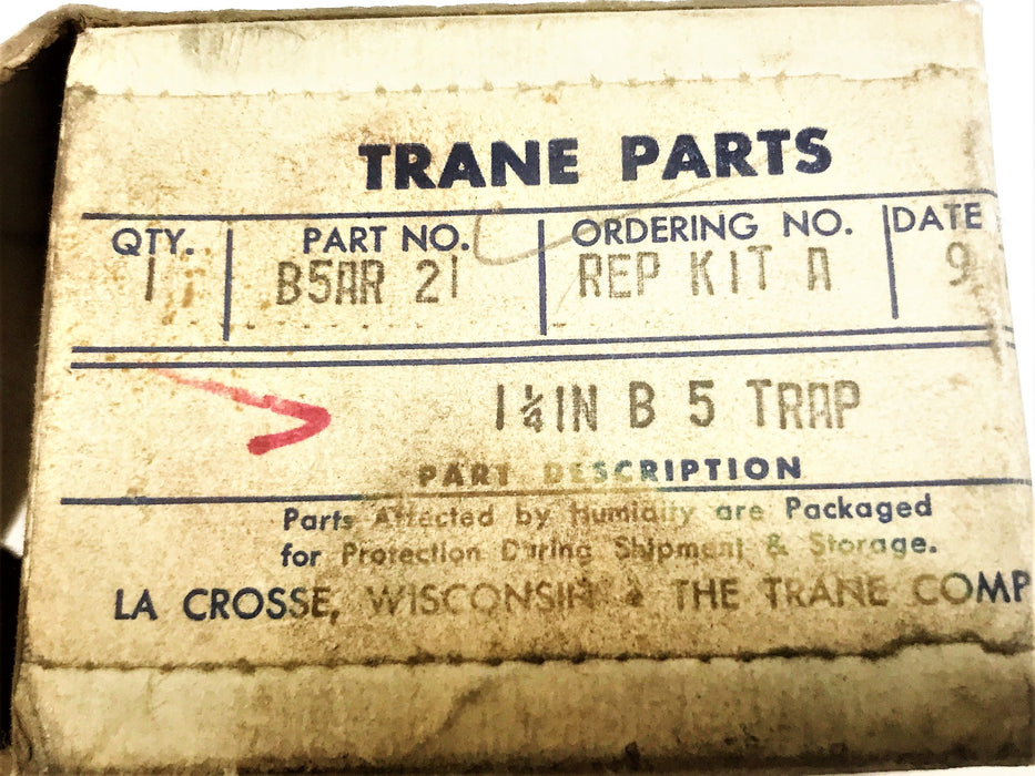 Trane 1-1/4" Steam Trap Repair Kit B5AR-21 NOS