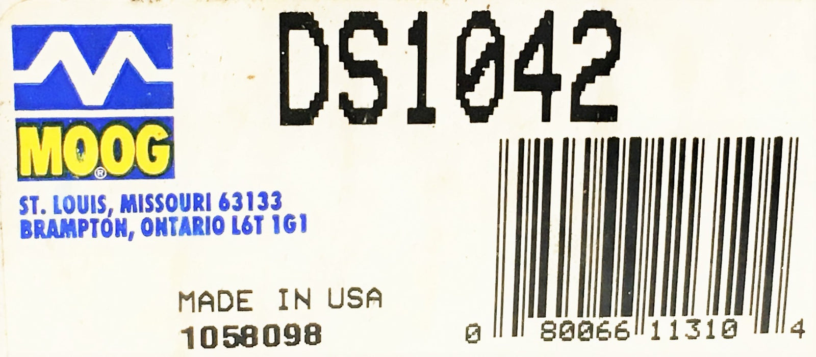 Moog Steering Tie Rod End DS1042 NOS