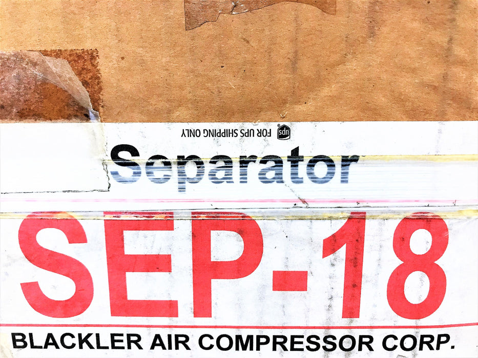 BLACKLER AIR COMPRESSOR CORP SEPARATOR SEP-18 NOS