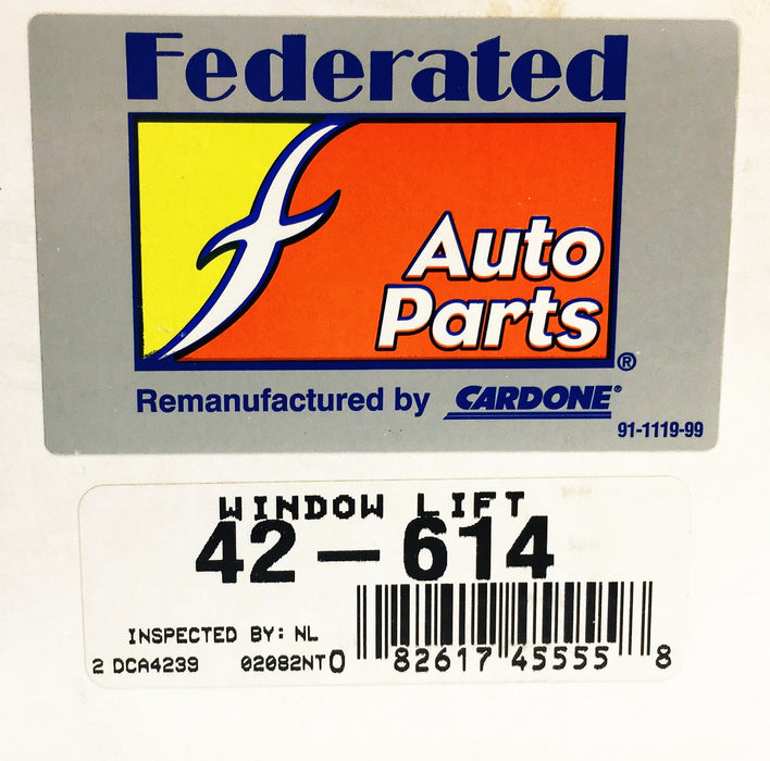 Federated Auto Parts Cardone Window Lift Motor 42-614 REMANUFACTURED