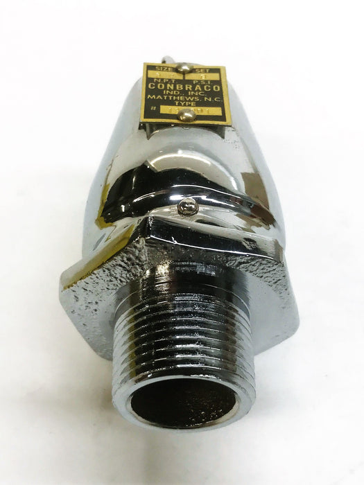 Conbraco 3/4" Chrome Pop Safety Valve 13-201-45 NOS