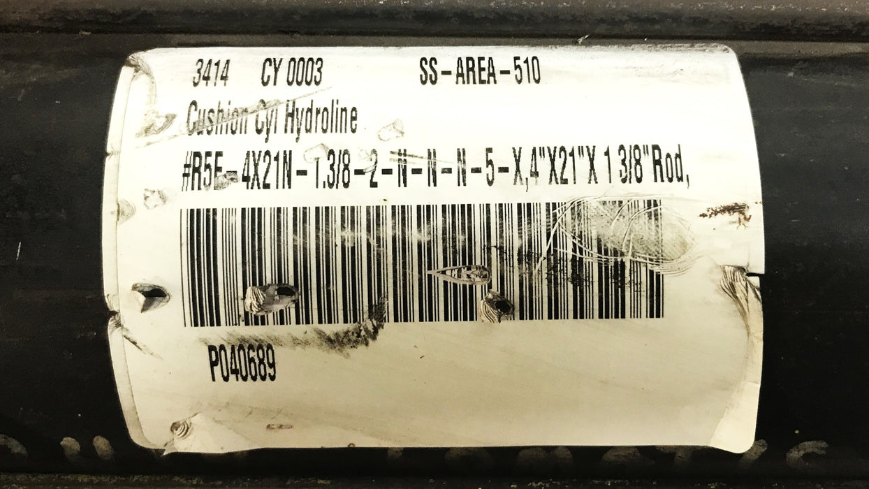 Eaton Hydroline Hydraulic Cylinder with Shaft R5E-4x21N-1.38-2-N-N-N-5-X USED