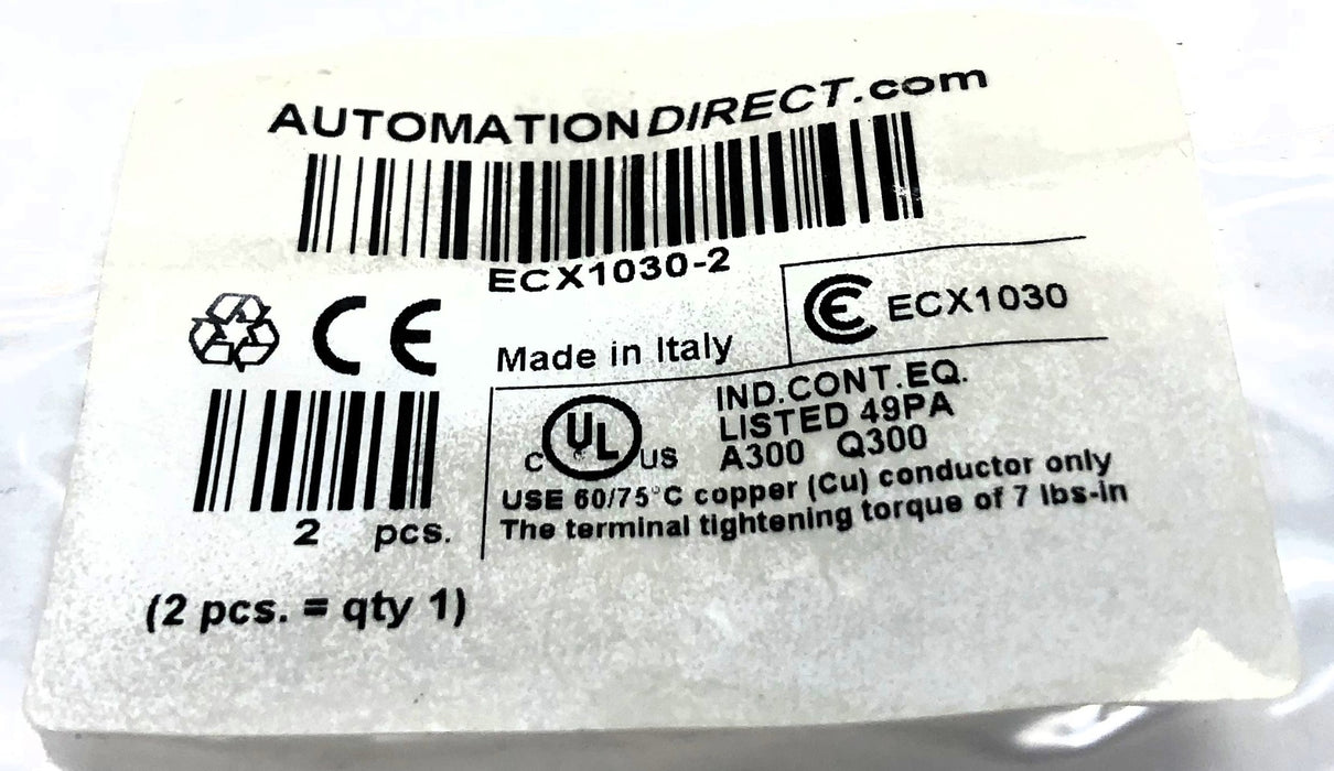Automation Direct Contact Block ECX1030 (ECX1030-2) [Lot of 7] NOS