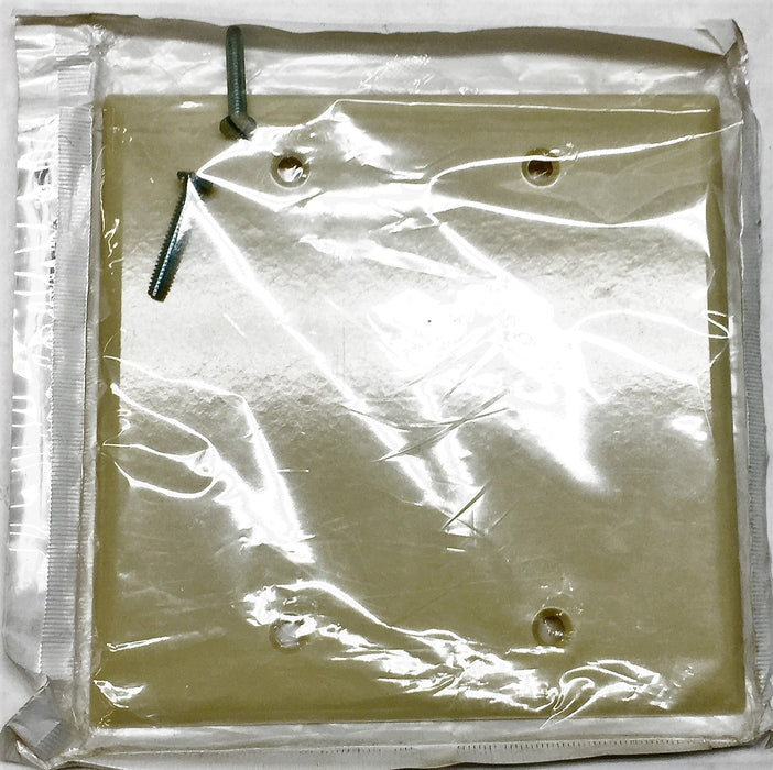 Leviton Ivory 2 Gang Thermoset Plastic Blank Wall Plate 001-86025 [Lot of 5] NOS