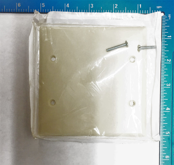 Leviton Ivory 2 Gang Thermoset Plastic Blank Wall Plate 001-86025 [Lot of 5] NOS
