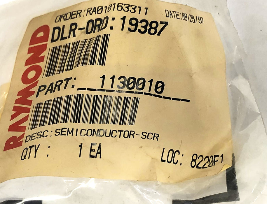 Raymond SCR Semi Conductor 1-130-010 NOS
