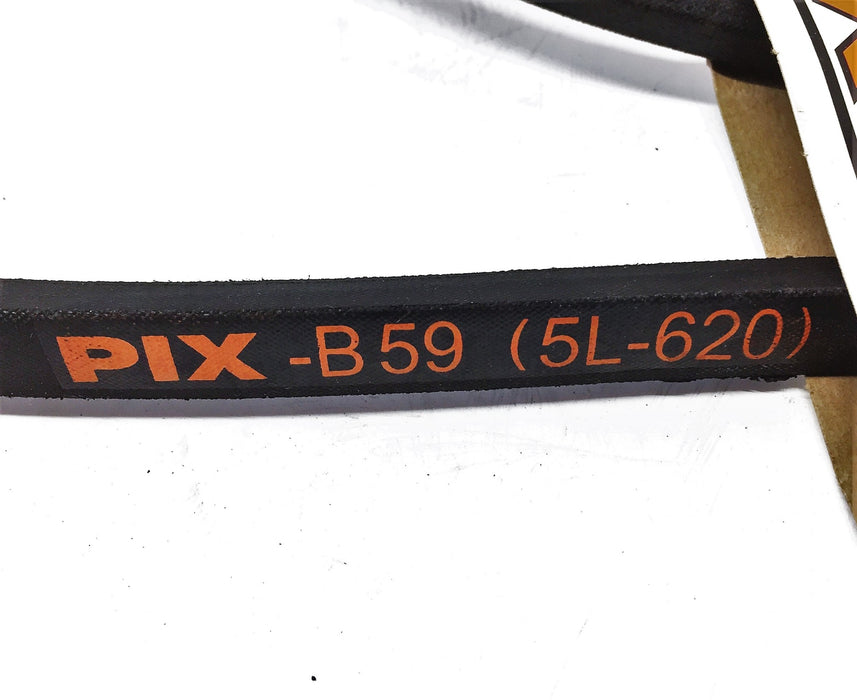 Pix 21-32" x 62" Classical V-Belt B59 (5L-620) [Lot of 2] NOS