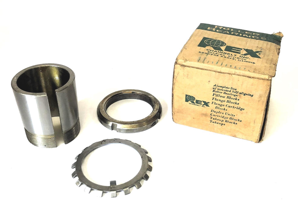 REX Chainbelt INC Bearing Adapter Sleeve Set S10-215 (AN17, W17) NOS