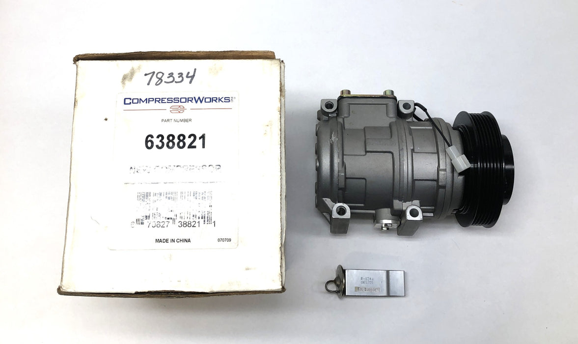 Compressor Works INC. A/C Compressor 638821 NOS