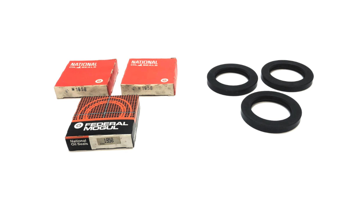 National Federal-Mogul Transmission Oil Pump Seal 1958 [Lot of 3] NOS