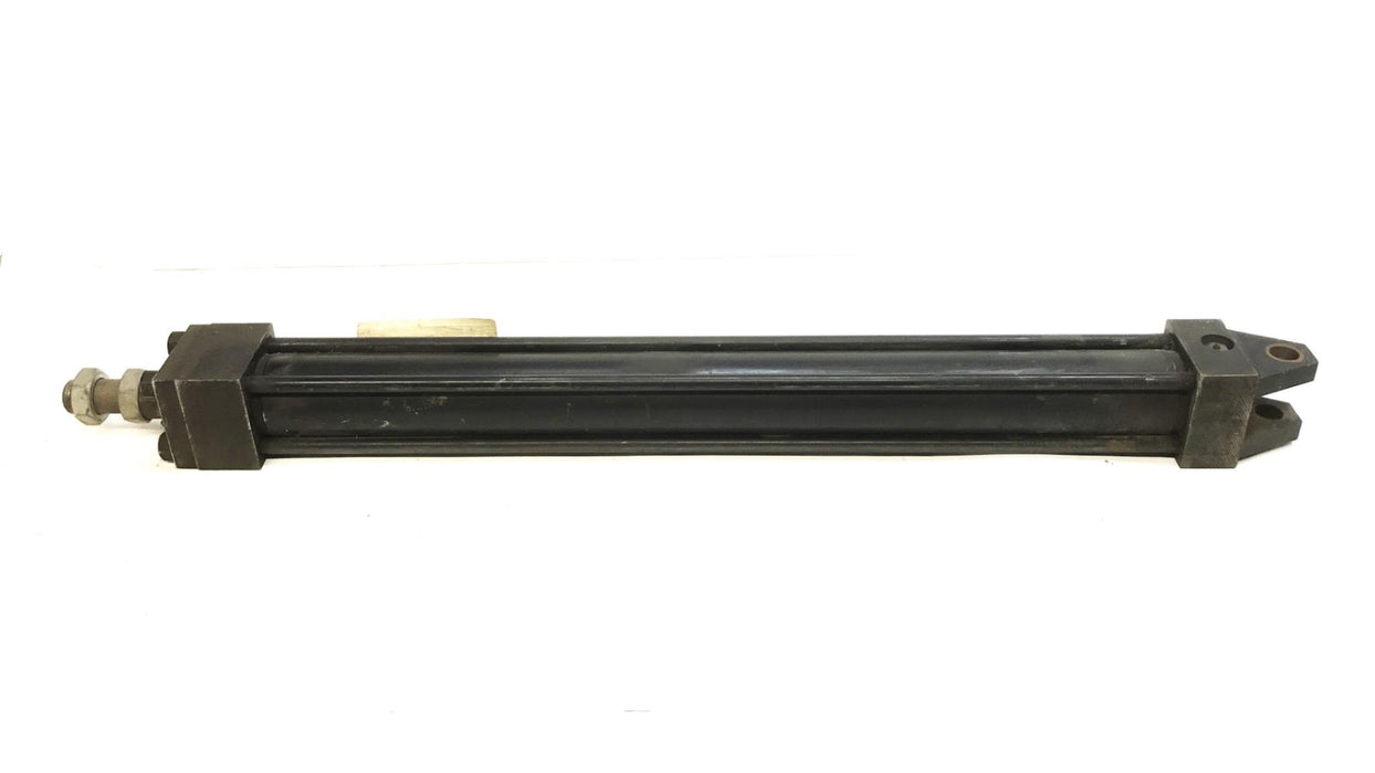 Parker Tie Rod Hydraulic Cylinder with Clevis 2.00-BB2HLT24AC-24.00 USED