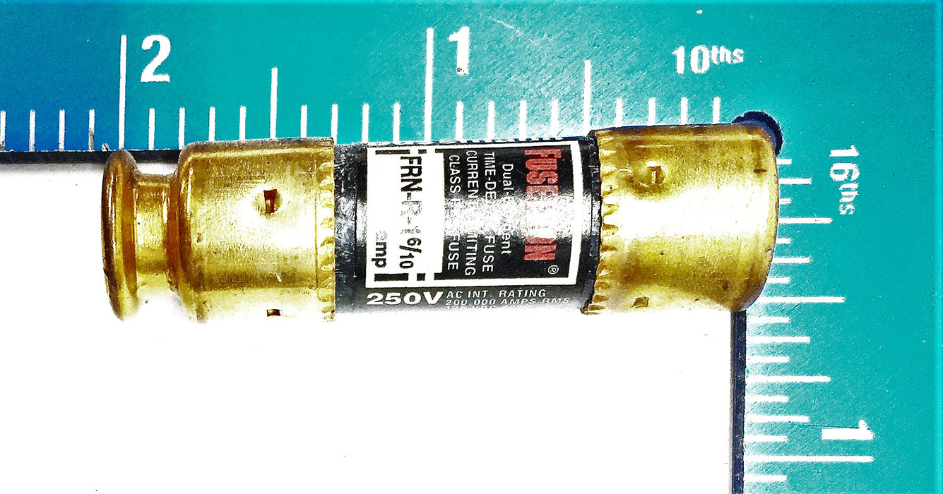 Bussmann Fusetron FRN-R-1-6/10 Fuse [Lot of 4] NOS