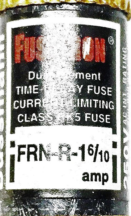 Bussmann Fusetron FRN-R-1-6/10 Fuse [Lot of 4] NOS