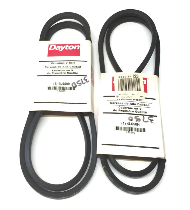 Dayton Premium V Belt 4L650H [Lot of 2] NOS