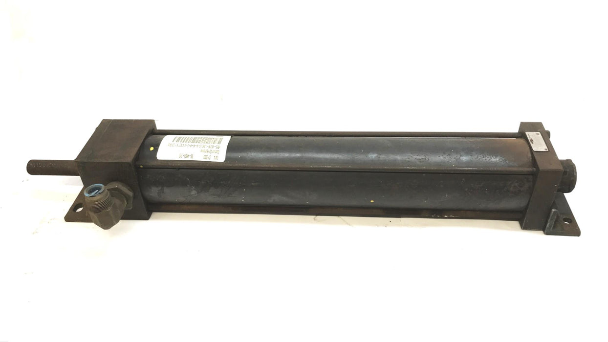 Eaton Hydroline Hydraulic Cylinder with Elbow R5E-4x21N-1.38-2-N-N-N-5-X USED