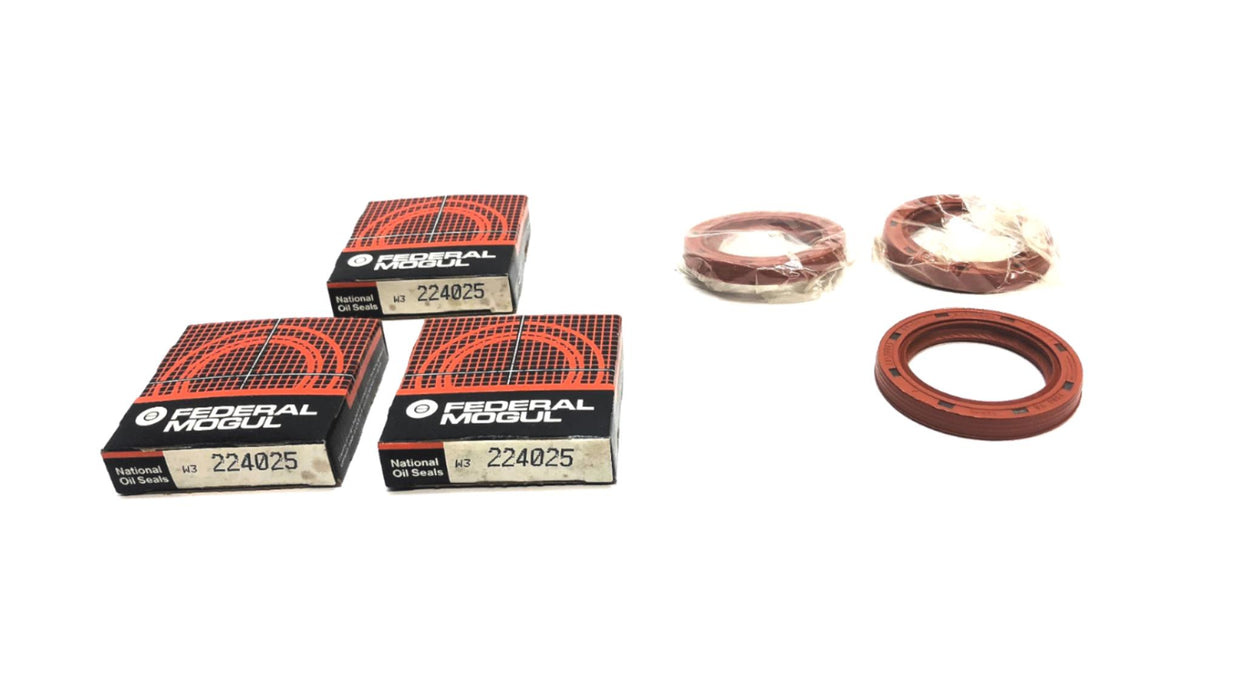 Federal-Mogul National Oil Crankshaft Seal 224025 [Lot of 3] NOS