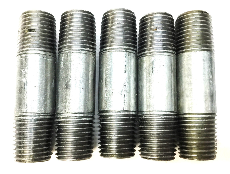STZ 1/4" x 2" Galvanized Steel Pipe Nipple 501330 [Lot of 5] NOS