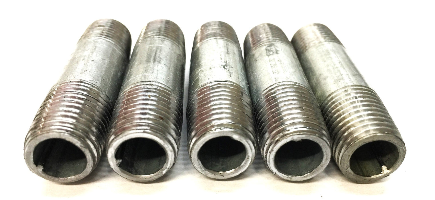 STZ 1/4" x 2" Galvanized Steel Pipe Nipple 501330 [Lot of 5] NOS