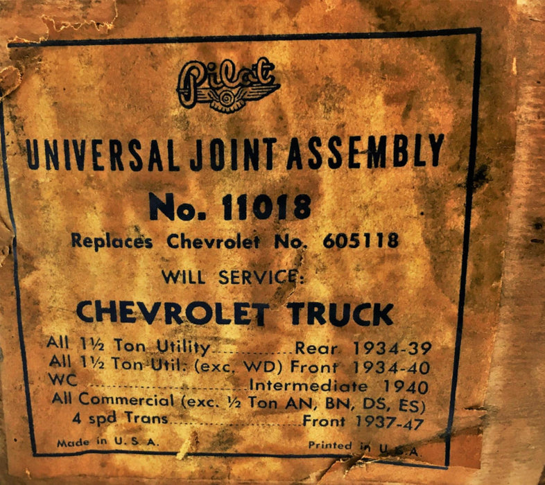 Pilot Universal Joint Assembly 11018 (605118) NOS