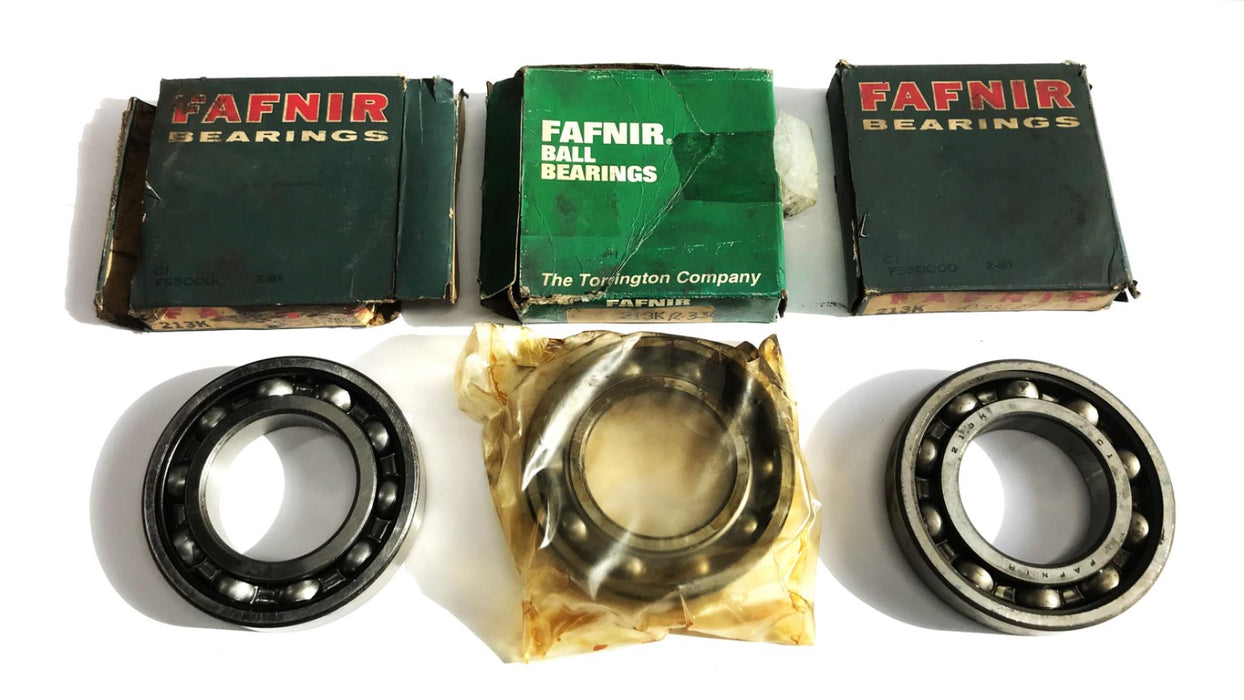 Fafnir Deep Groove Ball Bearing 213K [Lot of 3] NOS