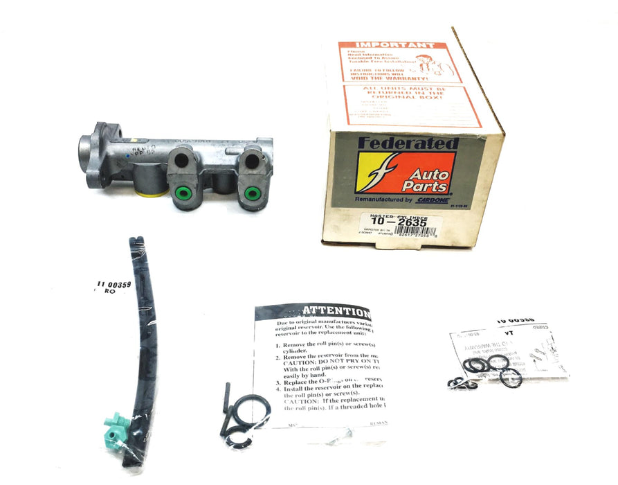 Federated Auto Parts Cardone Master Cylinder 10-2635 REMANUFACTURED