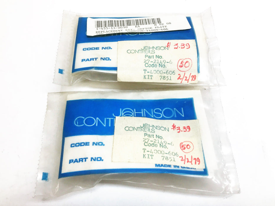 Johnson Controls Repair Kit No.7851 27-2149-6 [Lot of 2] NOS